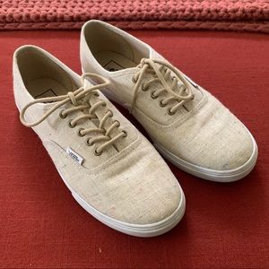Women’s Speckled Canvas Vans - Size 7